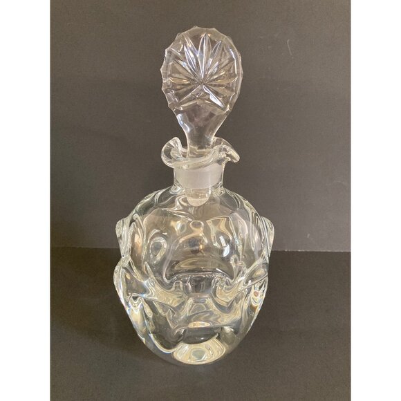 ÅSEDA GLASBRUK SWEDEN 1970's Clear Glass Thumbprint Glass Decanter Bo Borgström - Picture 2 of 8